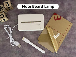 Note Board Creative Led Night Light With Pen Gift