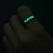 Load image into Gallery viewer, Blue Green Fluorescent Couple Ring
