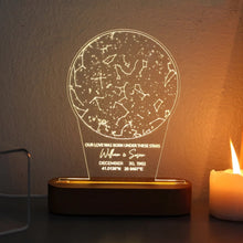 Load image into Gallery viewer, Custom Star Constellation Lamp
