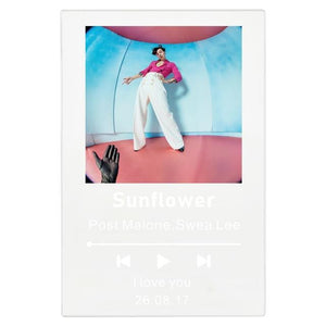 Scannable Spotify Song Plaque With Personalized Photo