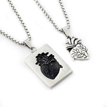 Load image into Gallery viewer, Anatomical Heart Pendant Necklace Set

