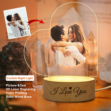 Load image into Gallery viewer, Personalized Heart Shape Night Lamp With Photo And Text

