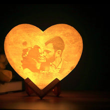 Load image into Gallery viewer, Customized Heart Shape Moon Lamp
