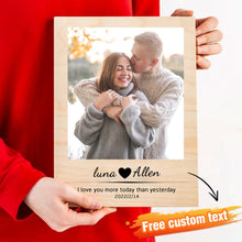 Load image into Gallery viewer, Personalized Wood Photo Frame
