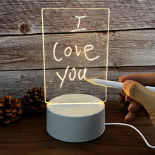 Load image into Gallery viewer, Note Board Creative Led Night Light With Pen Gift
