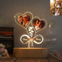 Load image into Gallery viewer, Custom Photo Heart Infinity Display Base Lamp
