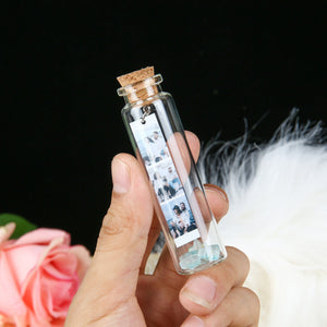 Personalized Mini Photo In A Vials Bottle Jars