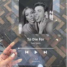 Load image into Gallery viewer, Glass Spotify Song Plaque
