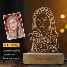 Load image into Gallery viewer, Custom Photo Portrait 3D Led Lamp
