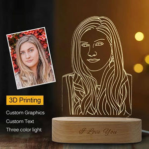 Custom Photo Portrait 3D Led Lamp