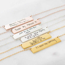 Load image into Gallery viewer, Personalize Your Actual Handwriting Necklace
