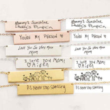 Load image into Gallery viewer, Personalize Your Actual Handwriting Necklace
