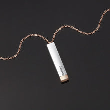 Load image into Gallery viewer, sterling silver double bar necklace
