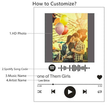Load image into Gallery viewer, Spotify Code Custom Photo Night Light

