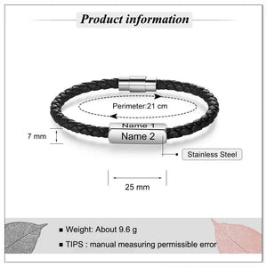 personalized mens bracelet