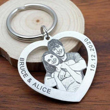 Load image into Gallery viewer, personalized keychain photo
