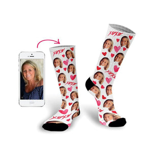 personalised socks photo