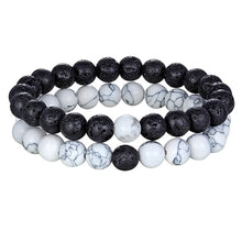 Load image into Gallery viewer, Natural Stone Yoga Beaded Distance Bracelet for Couples
