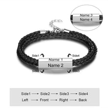 Load image into Gallery viewer, bracelet for men with name
