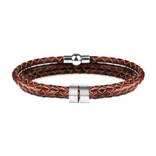 Load image into Gallery viewer, Customized Name Men Leather Bracelet - moderntoolshop

