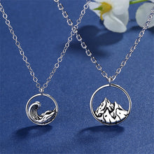 Load image into Gallery viewer, Couple Mountain &amp; Sea Promise Dusk Love Set Pendant Necklace
