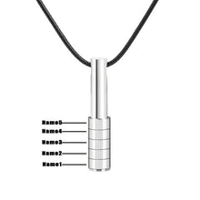 Load image into Gallery viewer, Personalized Family Name Bar Necklace For Men
