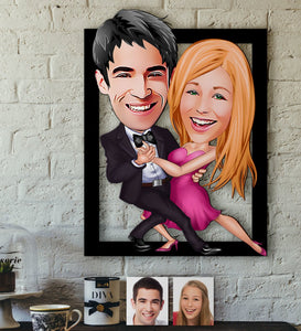 Personalized Caricature OF 3D Wood