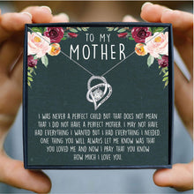 Load image into Gallery viewer, Heart Crystal Pendant Necklace Letter I Love You to The Moon and Back Mother
