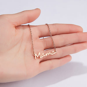 Mama Letter Pendant Necklace For Women