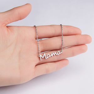 Mama Letter Pendant Necklace For Women