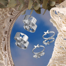 Load image into Gallery viewer, Butterfly Ring Set For Couples
