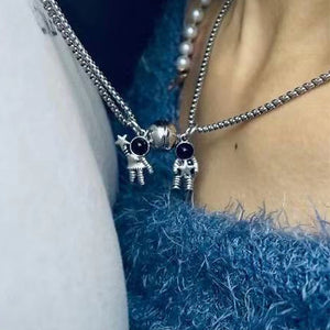 Astronaut Magnetic Couple Necklaces