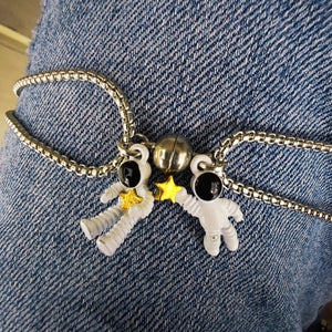 Astronaut Magnetic Couple Necklaces